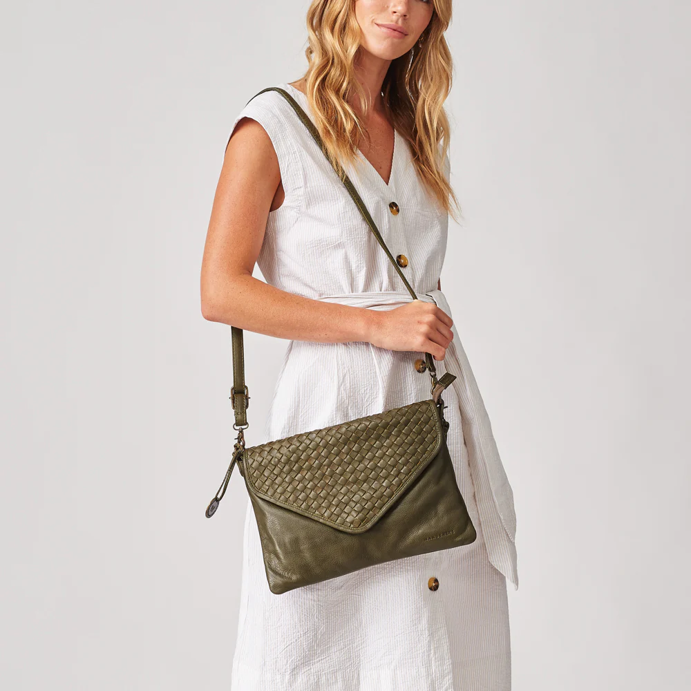 The Marseille Woven Crossbody Clutch - Image 63
